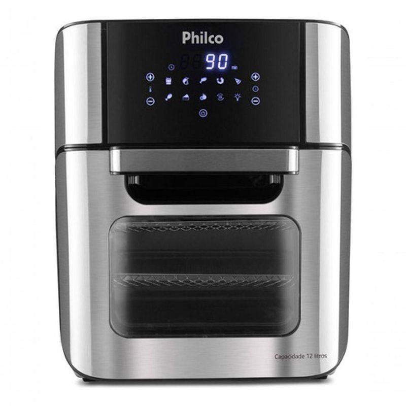 Fritadeira Air Fryer Oven Philco PFR2250V 12L 1800W Digital com Funções Desidratar e Reaquecer Preto