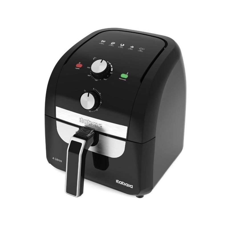 Fritadeira Air Fryer Itatiaia AFITA1001 4L 1500W com Timer Preto 110V