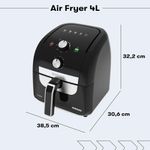 Fritadeira Air Fryer Itatiaia AFITA1001 4L 1500W com Timer Preto 110V