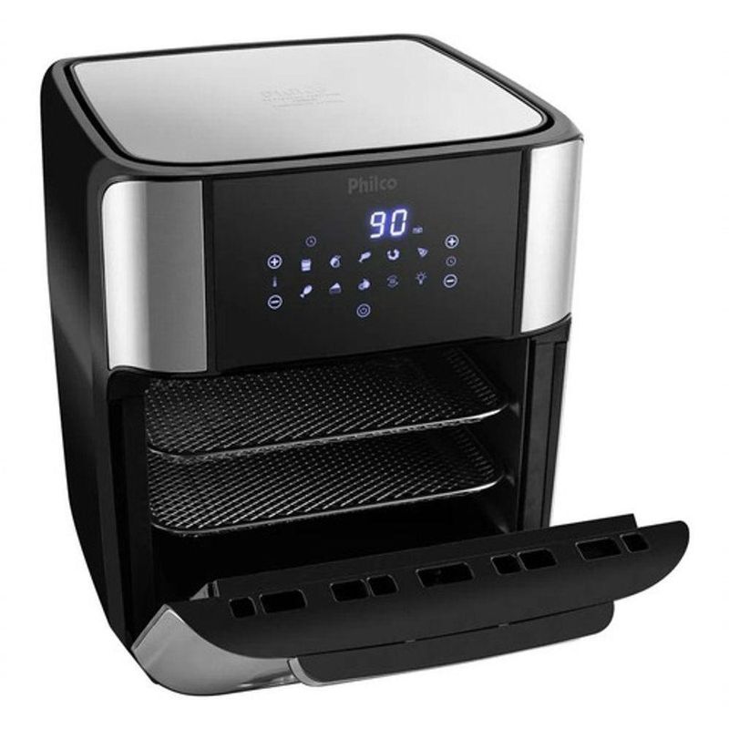 Fritadeira Air Fryer Philco PFR2250V 12L 1800W Digital com 9 Funções Preto 220V