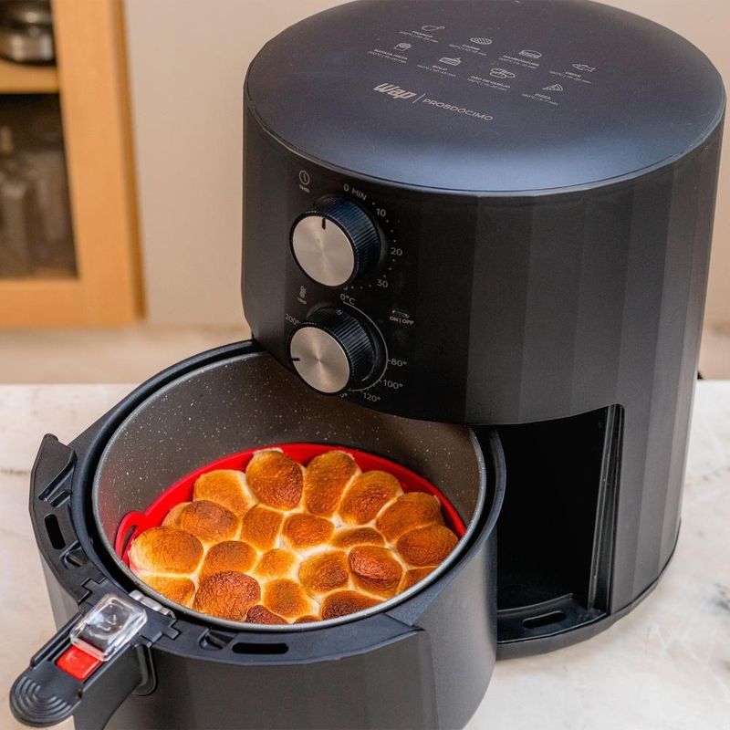 Fritadeira Elétrica Air Fryer WAP Grand Family 5L 1500W Cinza 110V