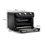 Forno Elétrico Air Fryer Mueller MFB35G 35L Preto com Grill Dourador e Função Descongelar 220V