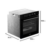 Forno Elétrico de Embutir Dako Diplomata 80L 3000W com Air Fryer e Painel Touch 220V