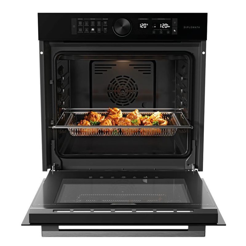 Forno Elétrico de Embutir Dako Diplomata 80L 3000W com Air Fryer e Painel Touch 220V