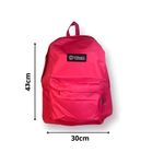 Mochila De Costas Escolar Juvenil Cores Escola Aulas Vermelho
