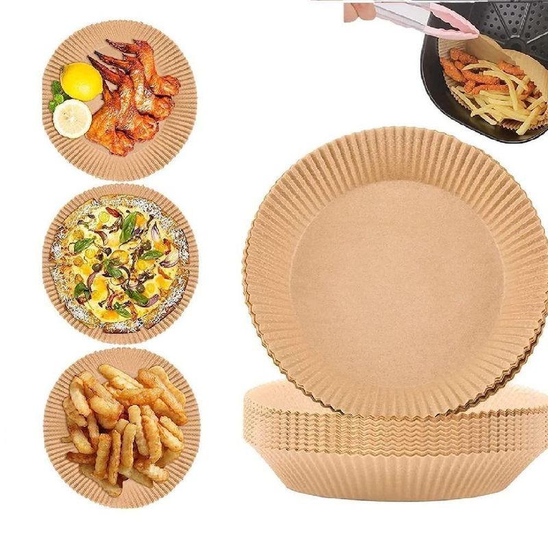 Kit 50 Forma De Papel Air Fryer Forminha Descartavel