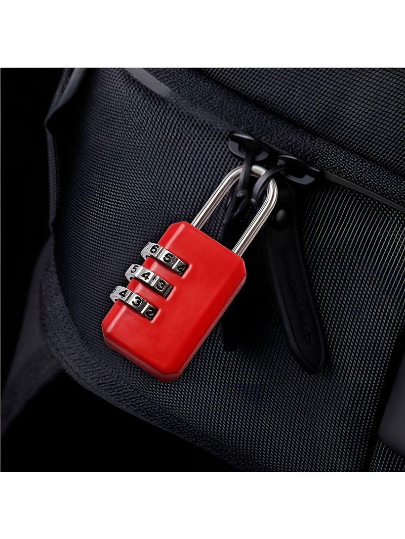 Cadeado Com Segredo 3 Dígitos Em Metal Resistente – Ideal Para Mala, Mochila E Armário Bloqueio Combinação cinza