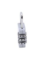 Cadeado Com Segredo 3 Dígitos Em Metal Resistente – Ideal Para Mala, Mochila E Armário Bloqueio Combinação cinza