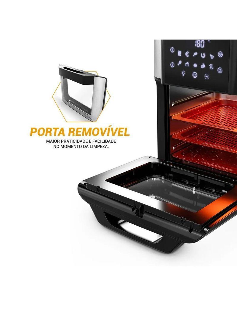 Air Fryer Oven Philco 15L Painel Digital PAF15A 110V