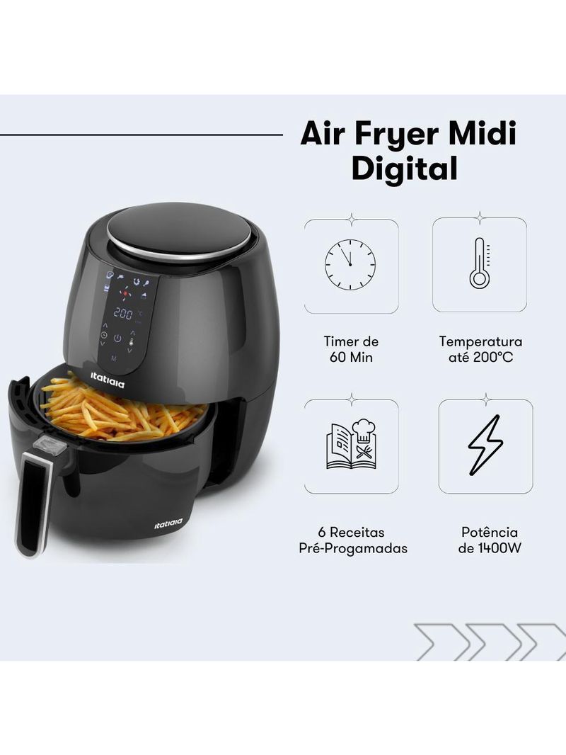 Air Fryer 3,7 Litros Midi Itatiaia 220V