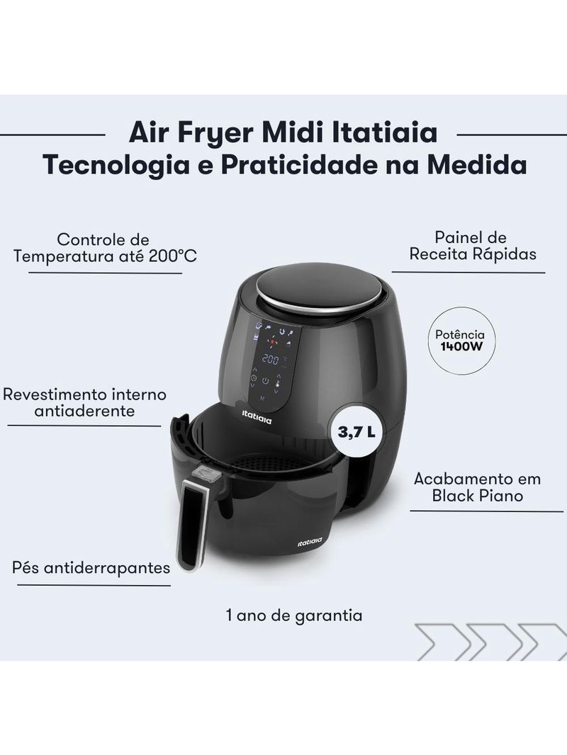 Air Fryer 3,7 Litros Midi Itatiaia 220V