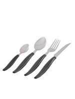 Conjunto Jarra Talheres 25 Peças Kit De Talheres Com Aço Inox Preto