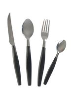 Conjunto Jarra Talheres 25 Peças Kit De Talheres Com Aço Inox Preto