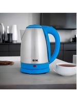 Chaleira Elétrica Aço Inox Jarra Bule 1100w 1,8l Portátil 110V azul Claro