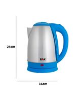 Chaleira Elétrica Aço Inox Jarra Bule 1100w 1,8l Portátil 110V azul Claro