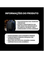 Mochila Masculina Para Notebook 17 E Laptop Executiva Impermeável E Reforçada Mit Intract Cor Mit 5
