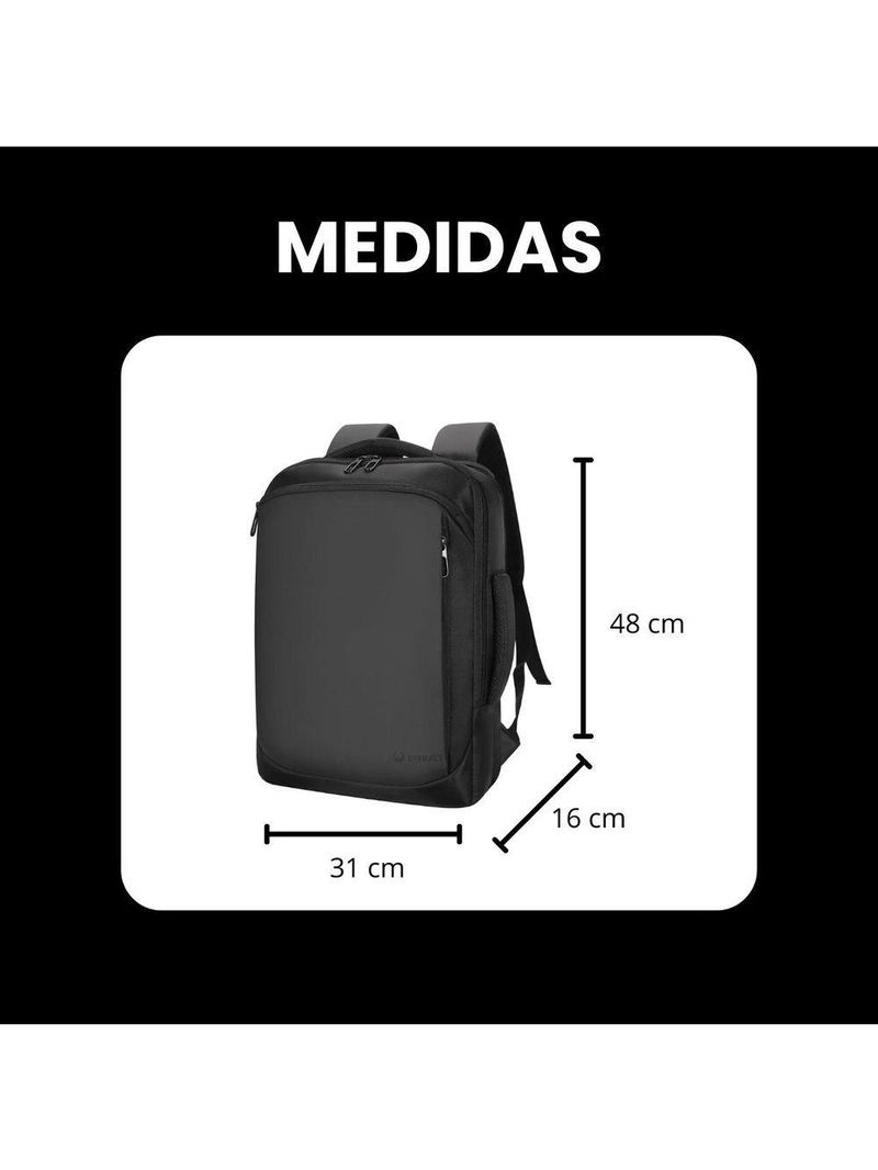 Mochila Masculina Para Notebook 17 E Laptop Executiva Impermeável E Reforçada Mit Intract Cor Mit 5
