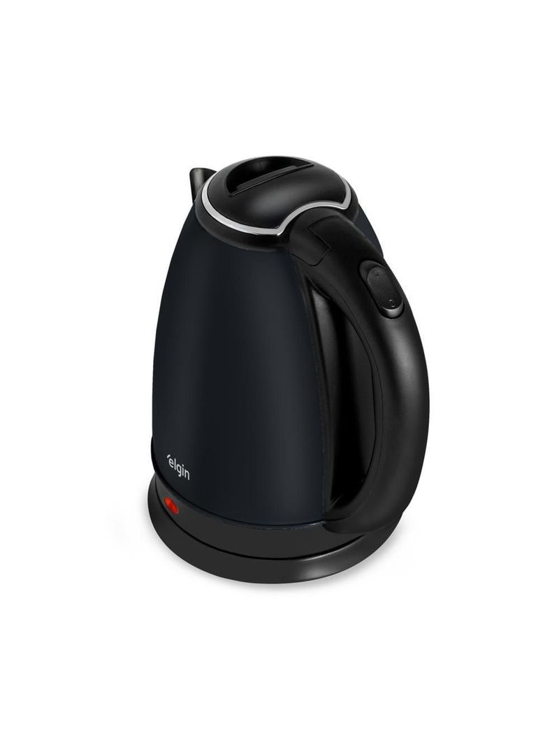 Chaleira elétrica elgin inox 2l preta 1200w jarra sem fio desligamento automático