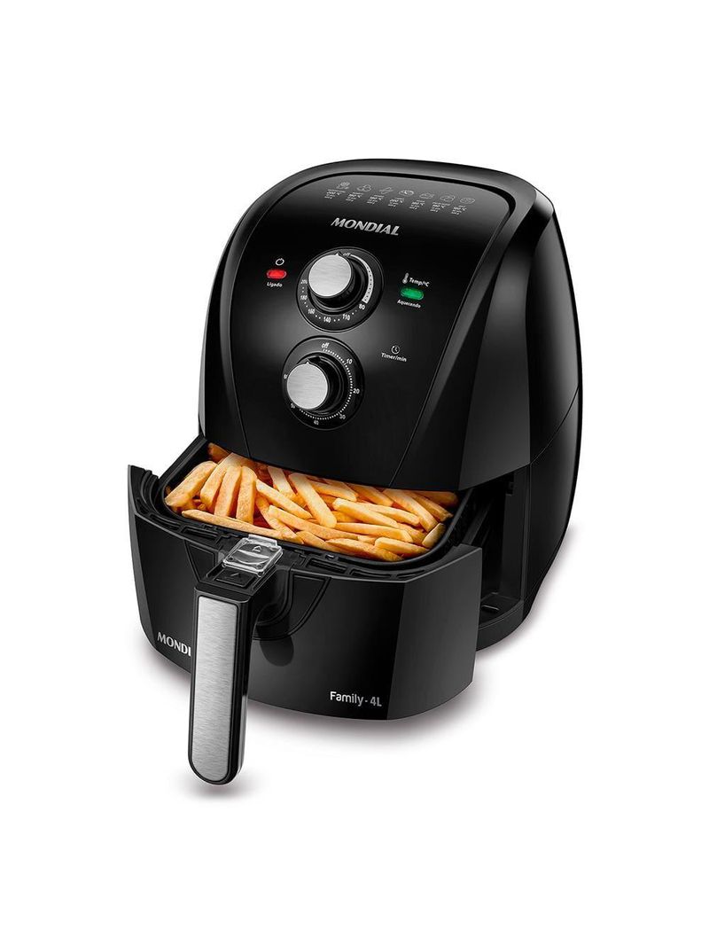 Fritadeira elétrica sem Óleo air fryer mondial family afn40fb 4l preta