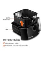 Fritadeira elétrica sem Óleo air fryer mondial family afn40fb 4l preta