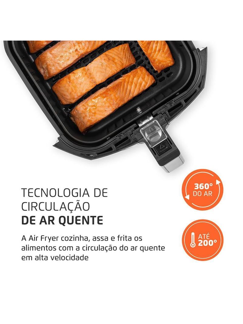 Fritadeira elétrica sem Óleo air fryer mondial family afn40fb 4l preta