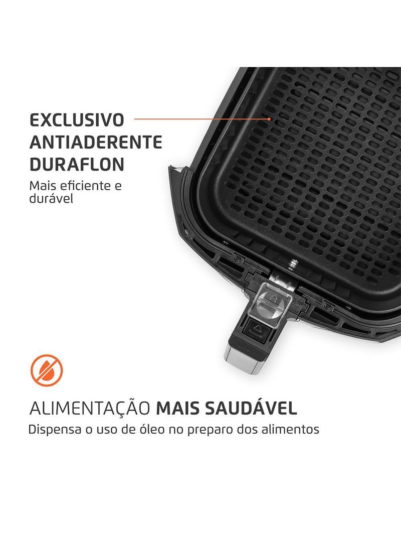 Fritadeira elétrica sem Óleo air fryer mondial family afn40fb 4l preta
