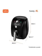 Fritadeira elétrica sem Óleo air fryer mondial family afn40fb 4l preta