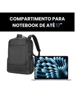Mochila Masculina Para Notebook 17 E Laptop Executiva Impermeável E Reforçada Mit Intract Cor Mit 6