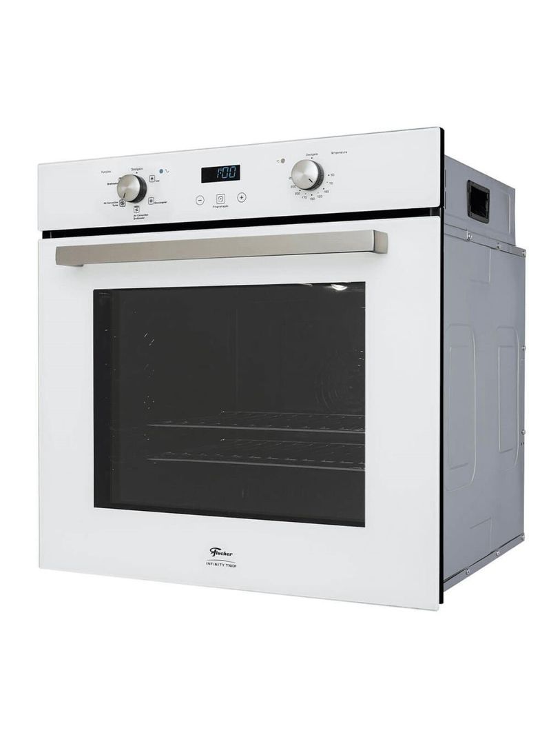 Forno Elétrico De Embutir Fischer Infinity Touch 82 Litros Branco Com Air Fryer 220V 28607(75727)