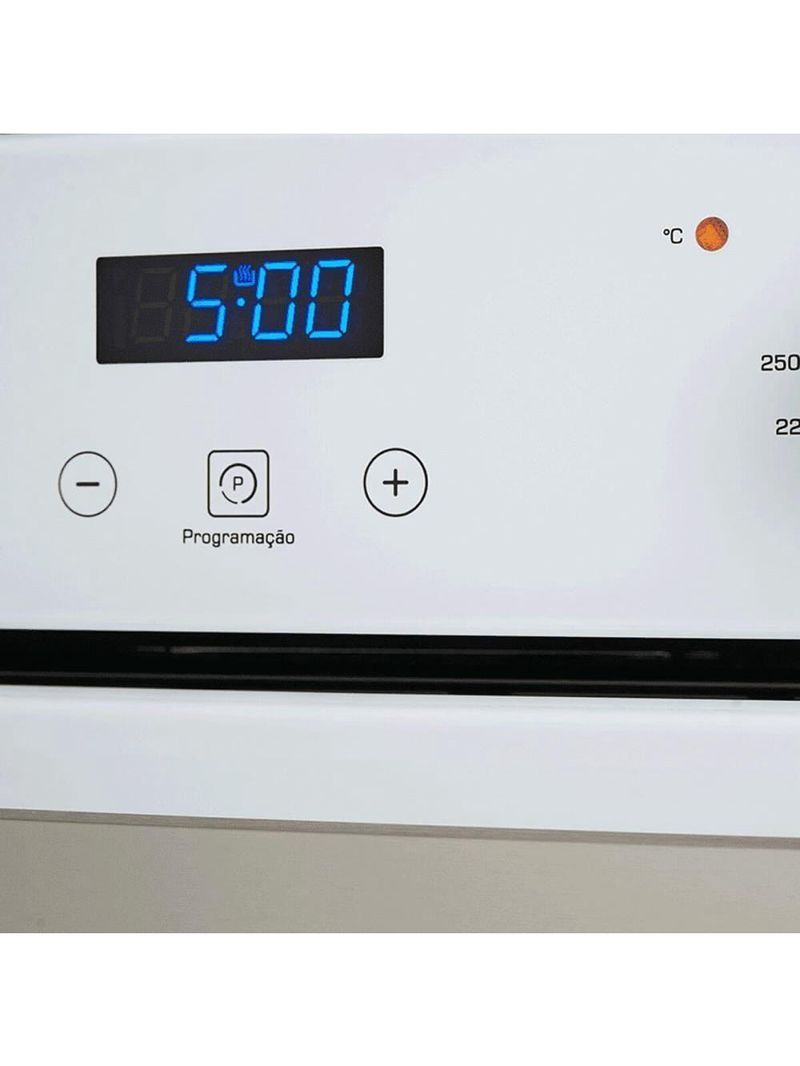 Forno Elétrico De Embutir Fischer Infinity Touch 82 Litros Branco Com Air Fryer 220V 28607(75727)