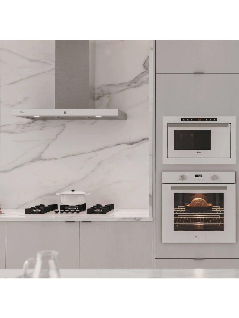 Forno Elétrico De Embutir Fischer Infinity Touch 82 Litros Branco Com Air Fryer 220V 28607(75727)