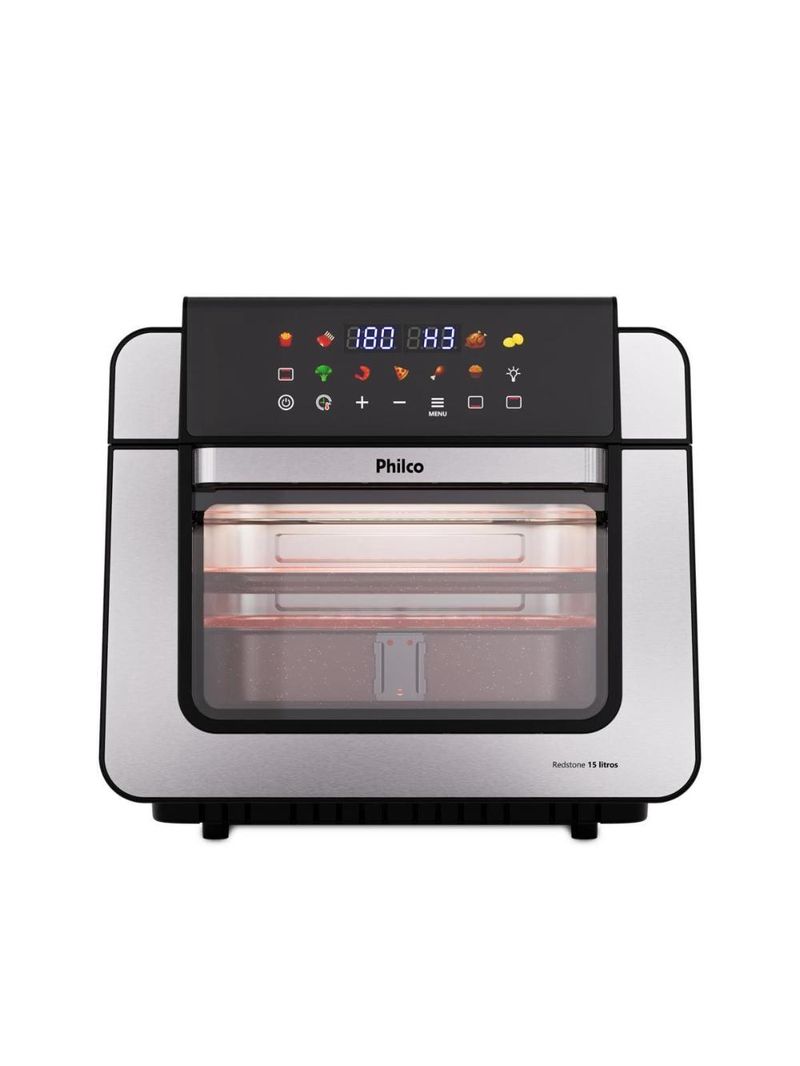 Fritadeira elétrica air fryer philco oven paf15b 15l preta