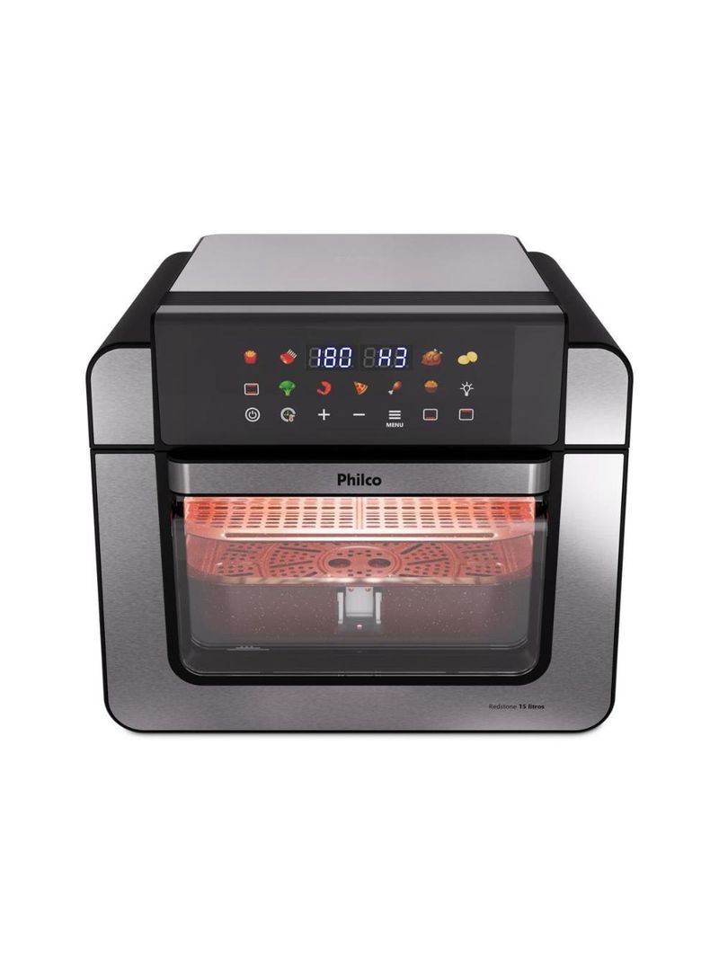 Fritadeira elétrica air fryer philco oven paf15b 15l preta