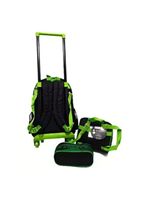 Kit Escolar Mochila Lancheira E Estojo Meninos Dinossauro Alça De Costas Reforçada - Trex - Denlex Verde Escuro