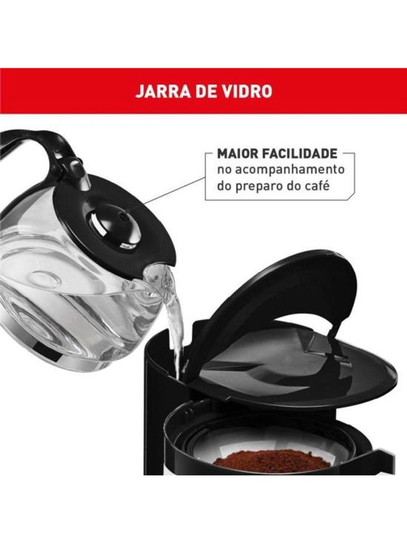Cafeteira Elétrica Arno Perfectta Inox 600ml Jarra De Vidro 127v