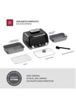 Fritadeira air fryer wap barbecue digital 1700w 12 funções painel led graystone sem Óleo sem fumaça