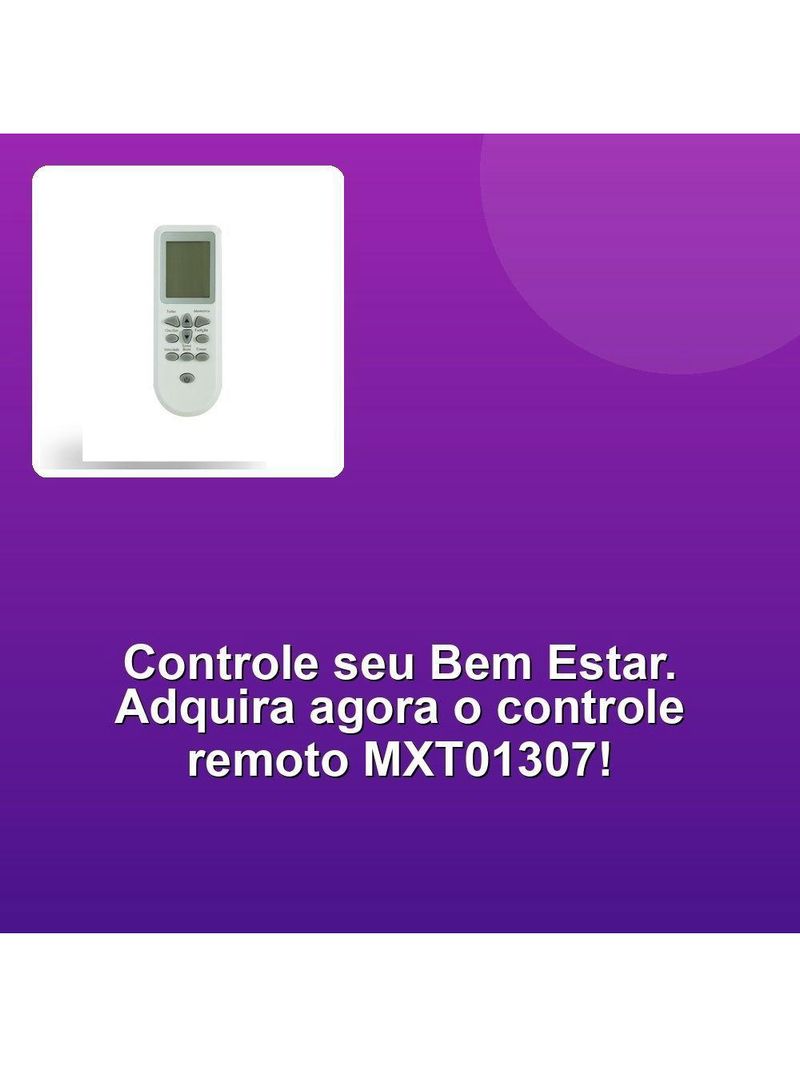 Controle Remoto Ar Condicionado Consul Mxt01307