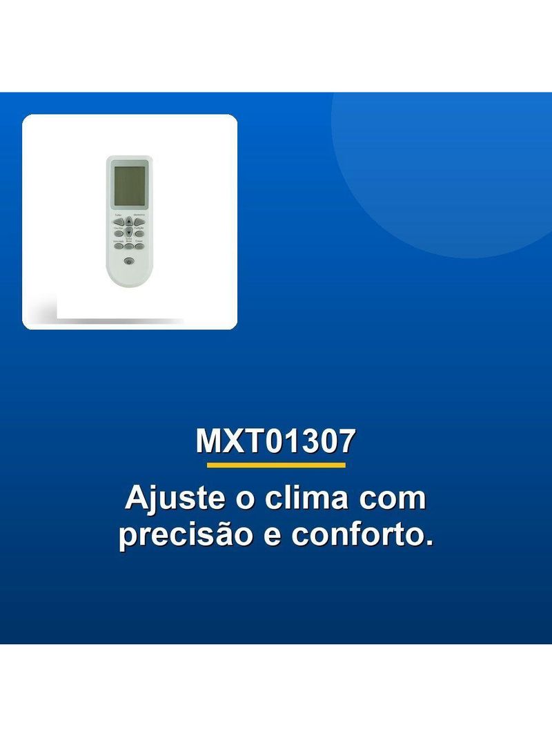 Controle Remoto Ar Condicionado Consul Mxt01307