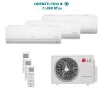 Ar Condicionado Tri Split LG 21000 BTUs (HW 07K+07K+09K) Quente e Frio Inverter 220V R32 Z3UW21GFB1AWGZBR1