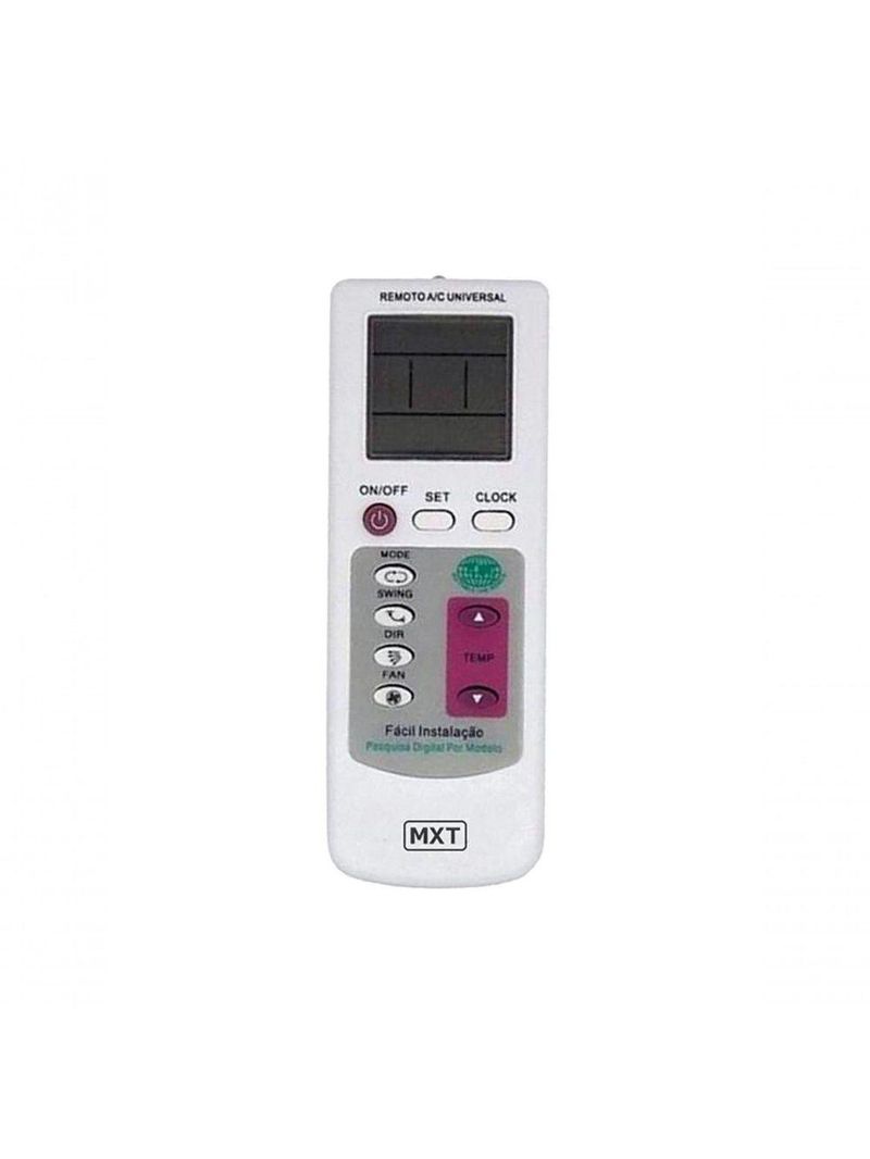 Controle Remoto Mxt Ar Condicionado Universal Onetouch