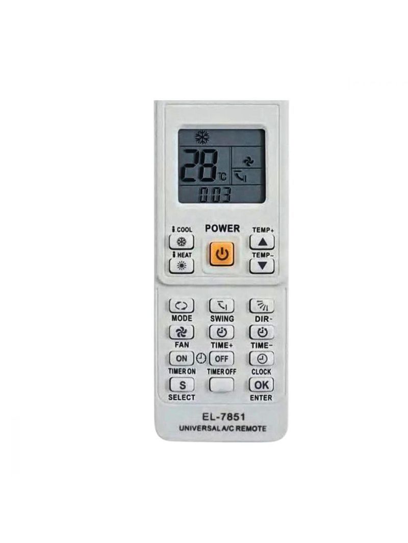 -- Controle Remoto Para Ar Condicionado Split Universal