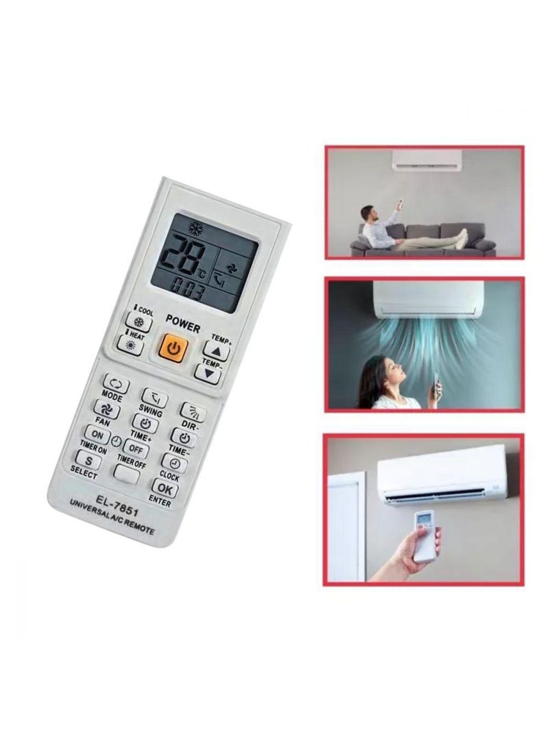 -- Controle Remoto Para Ar Condicionado Split Universal