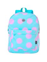 Mochila De Costas Feminina Juvenil Básica Bolinhas Cor:verde