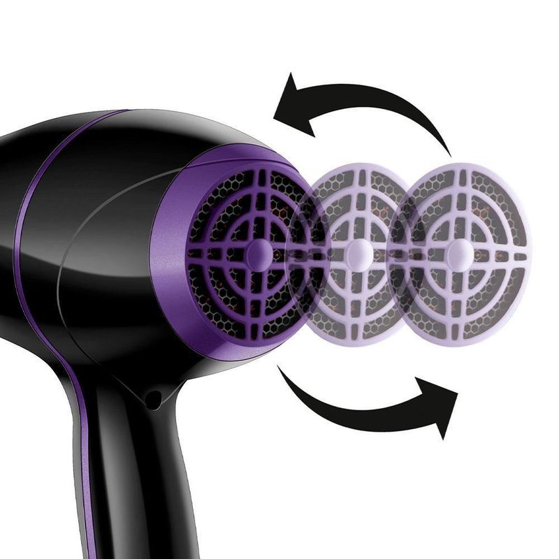 Secador De Cabelo Mondial Scn01 Black Purple 2000W Preto