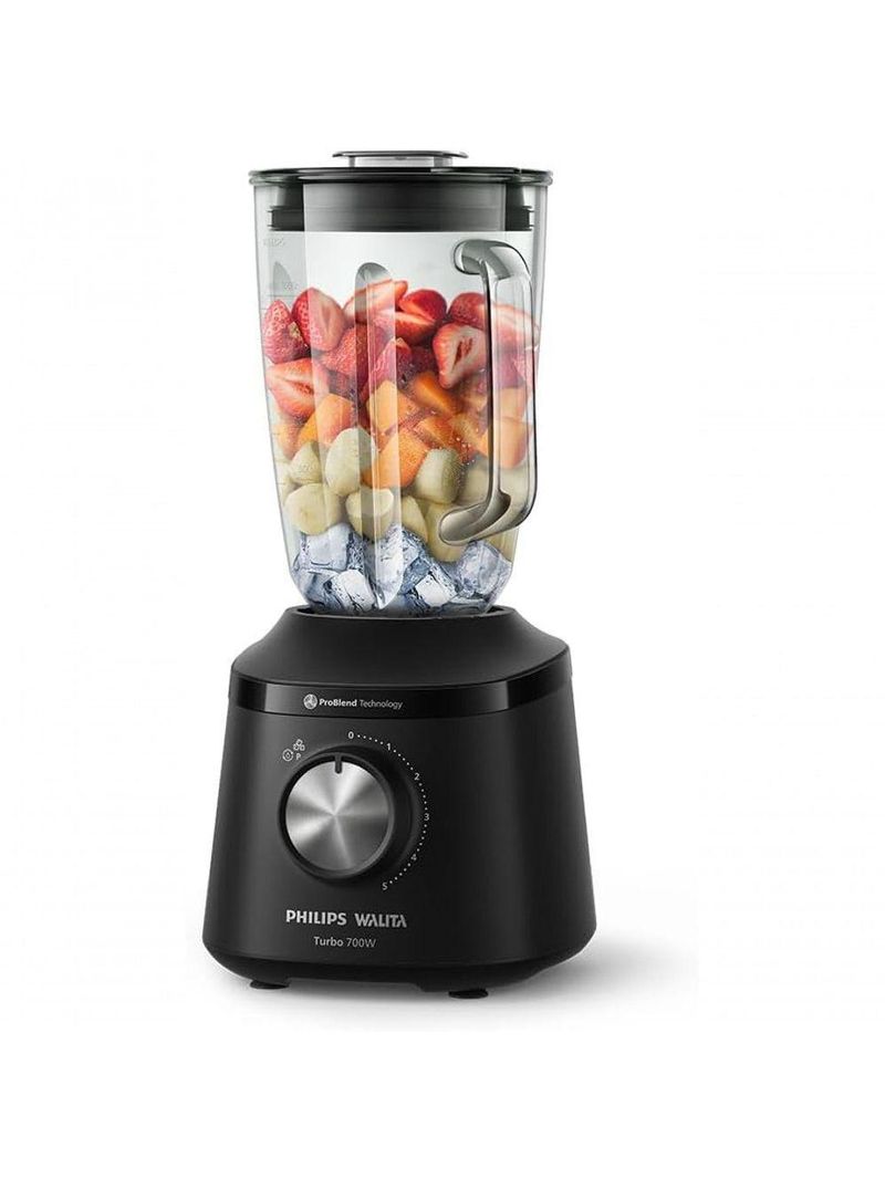 Liquidificador Philips Walita Série 3000 Turbo Preto Jarra De Vidro 110V