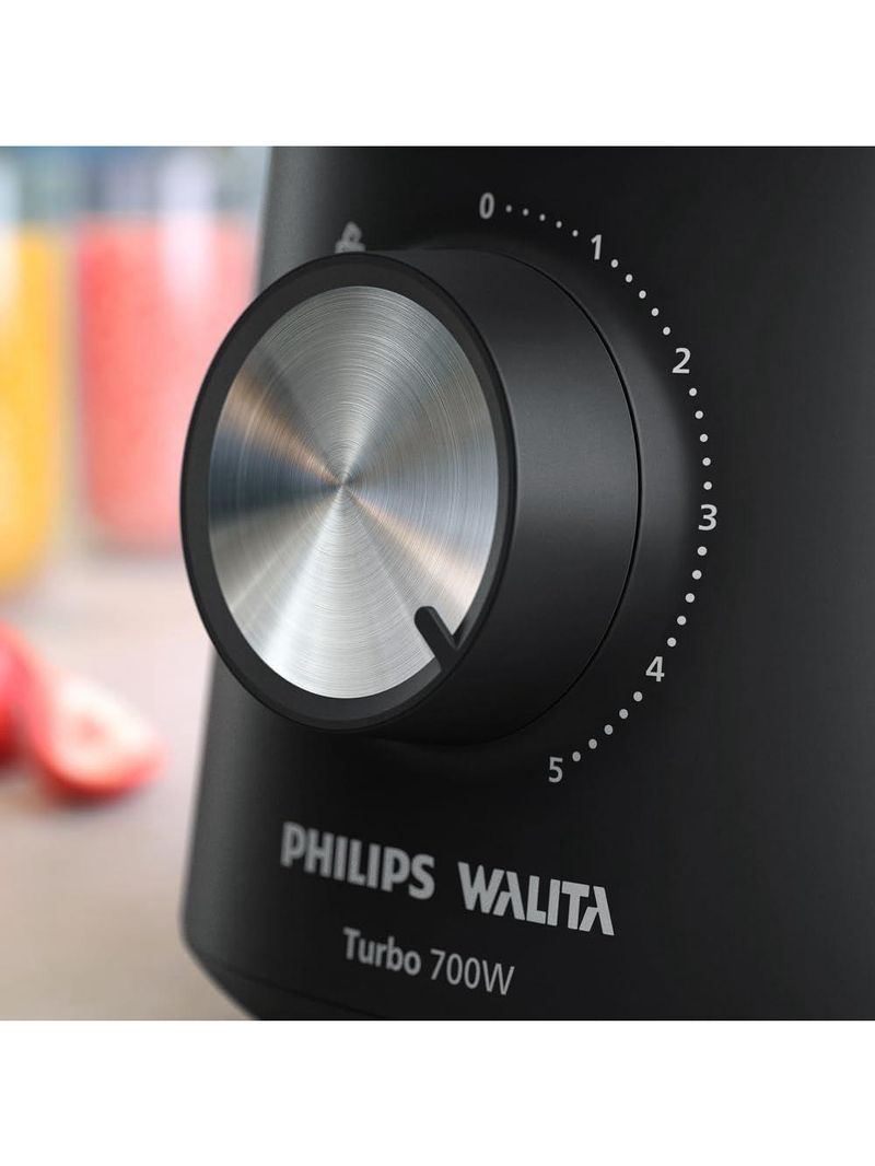Liquidificador Philips Walita Série 3000 Turbo Preto Jarra De Vidro 110V