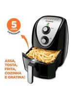 Fritadeira Elétrica Air Fryer Afn50bi 5 Litros Mondial Preta 127v