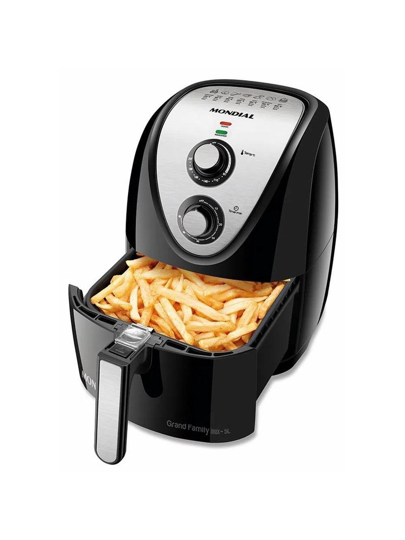 Fritadeira Elétrica Air Fryer Afn50bi 5 Litros Mondial Preta 127v