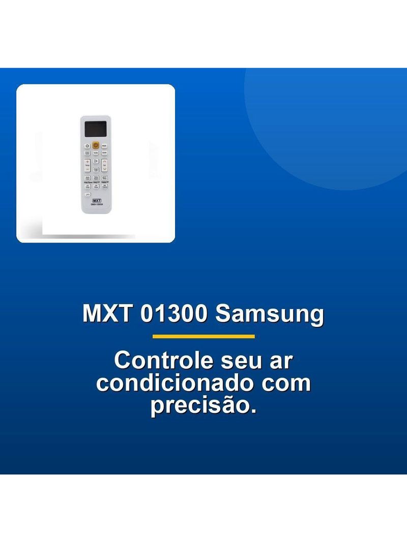 Controle Remoto Ar Condicionado Samsung