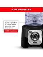 Liquidificador Arno Power Max Ln65 Com 15 Velocidades E Jarra 3,1 Litros Preto 220V